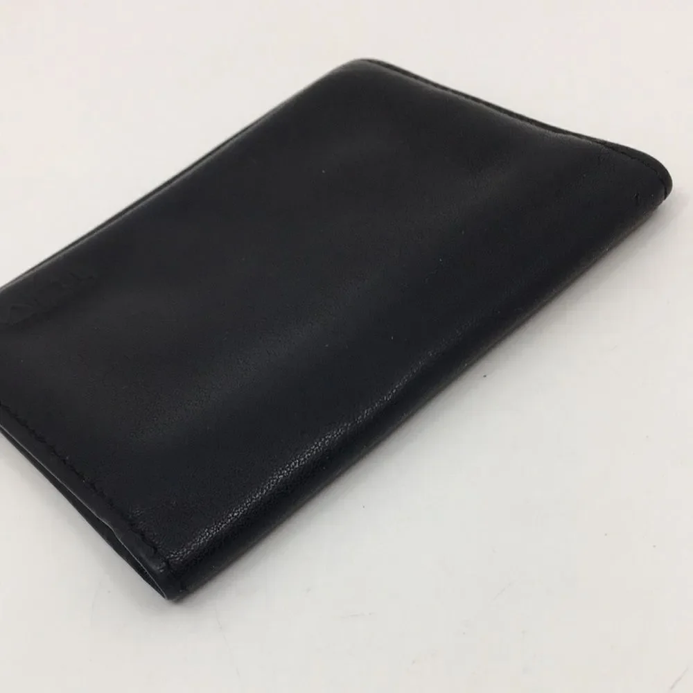 TUMI - Slim Card Case - Black Leather